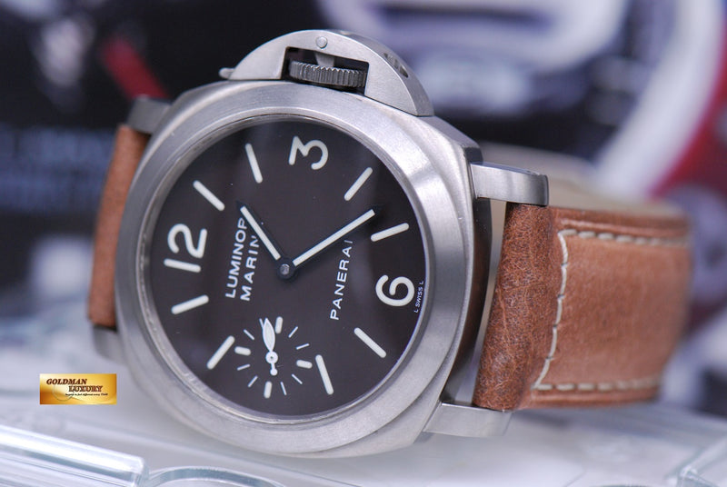 SOLD PANERAI LUMINOR MARINA TITANIUM 44mm MANUAL PAM 61 MINT