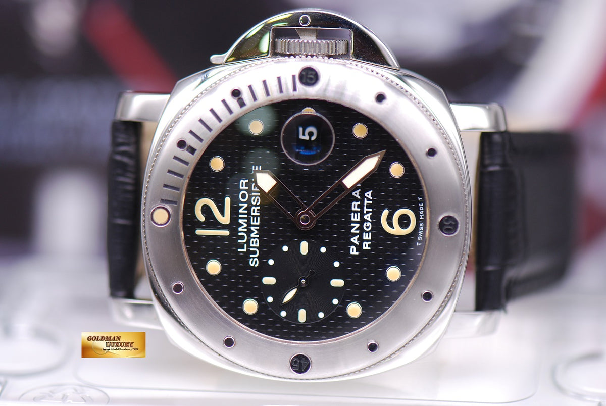 [SOLD] PANERAI LUMINOR SUBMERSIBLE REGATTA SS 44mm “LAUREUS AWARDS 2004” AUTOMATIC PAM 199 (MINT)