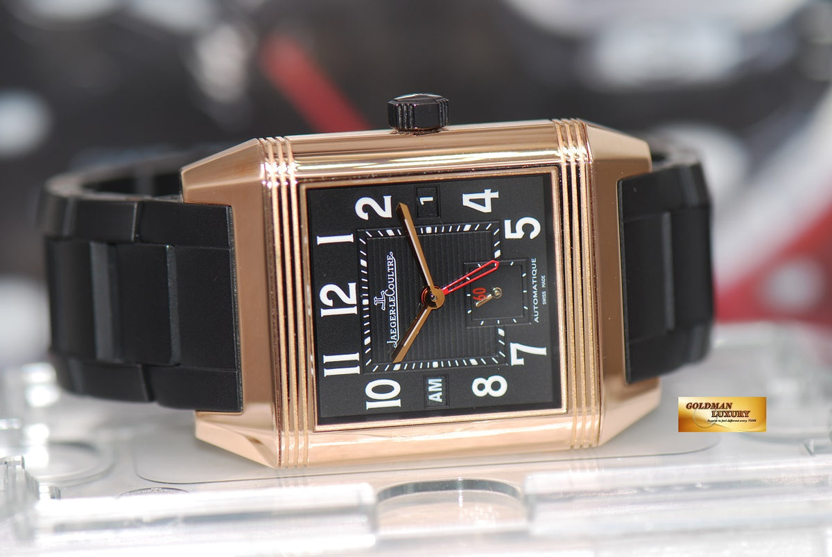 [SOLD] JLC REVERSO SQUADRA HOMETIME 18K ROSE GOLD AUTOMATIC Q7002671 (LNIB)
