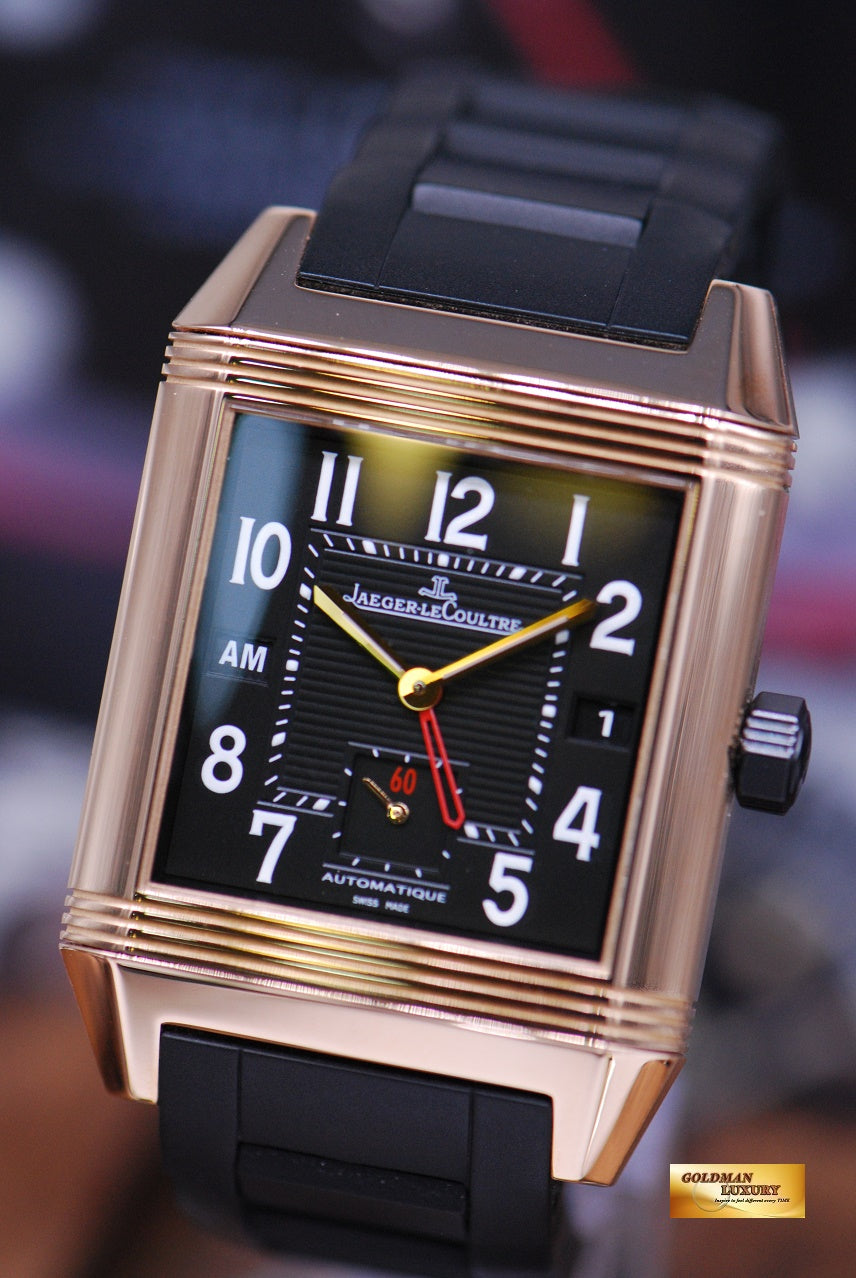 [SOLD] JLC REVERSO SQUADRA HOMETIME 18K ROSE GOLD AUTOMATIC Q7002671 (LNIB)