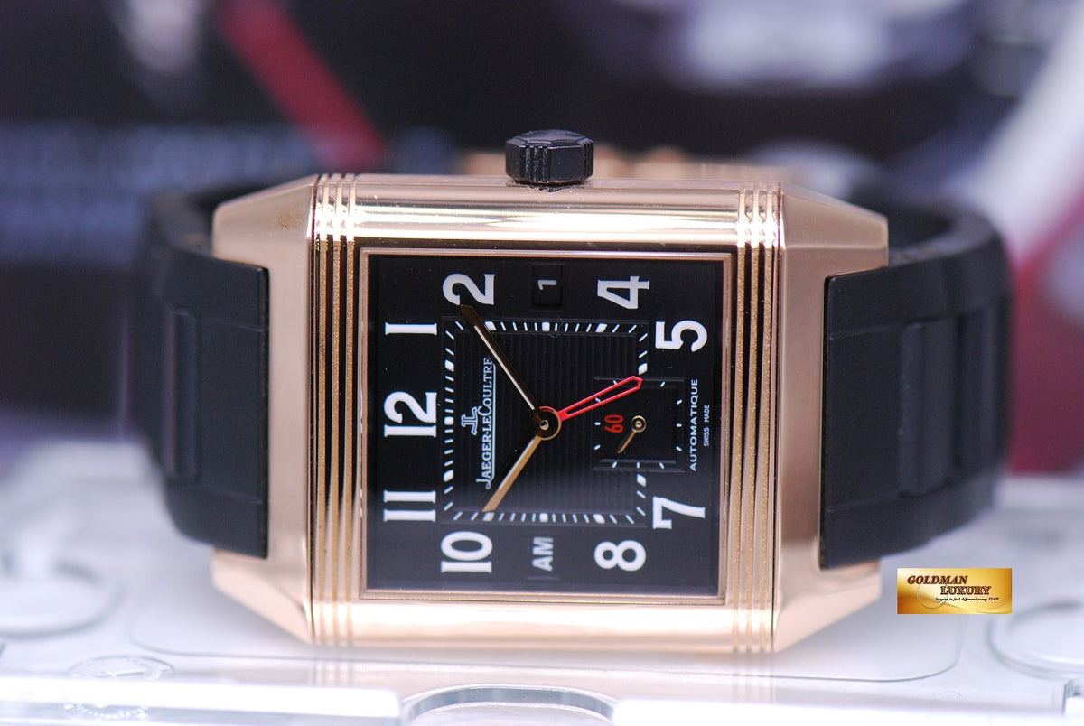 [SOLD] JLC REVERSO SQUADRA HOMETIME 18K ROSE GOLD AUTOMATIC Q7002671 (LNIB)