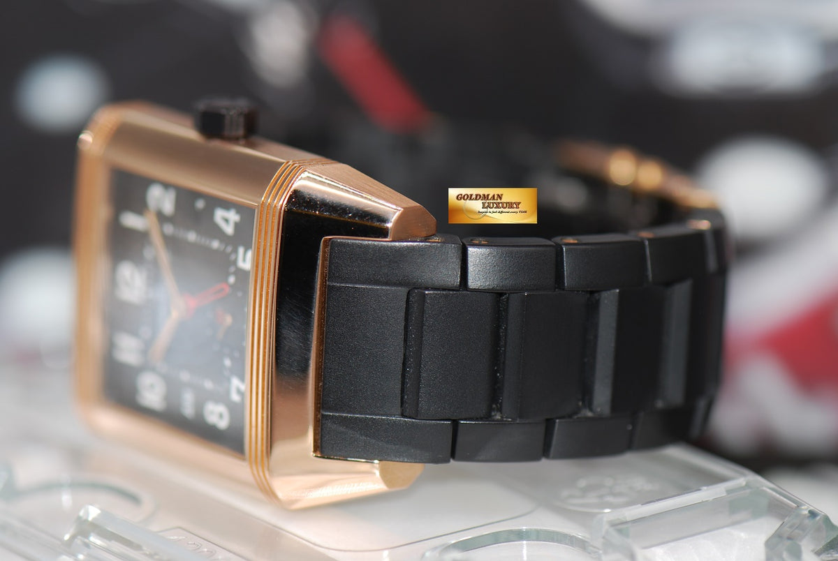 [SOLD] JLC REVERSO SQUADRA HOMETIME 18K ROSE GOLD AUTOMATIC Q7002671 (LNIB)