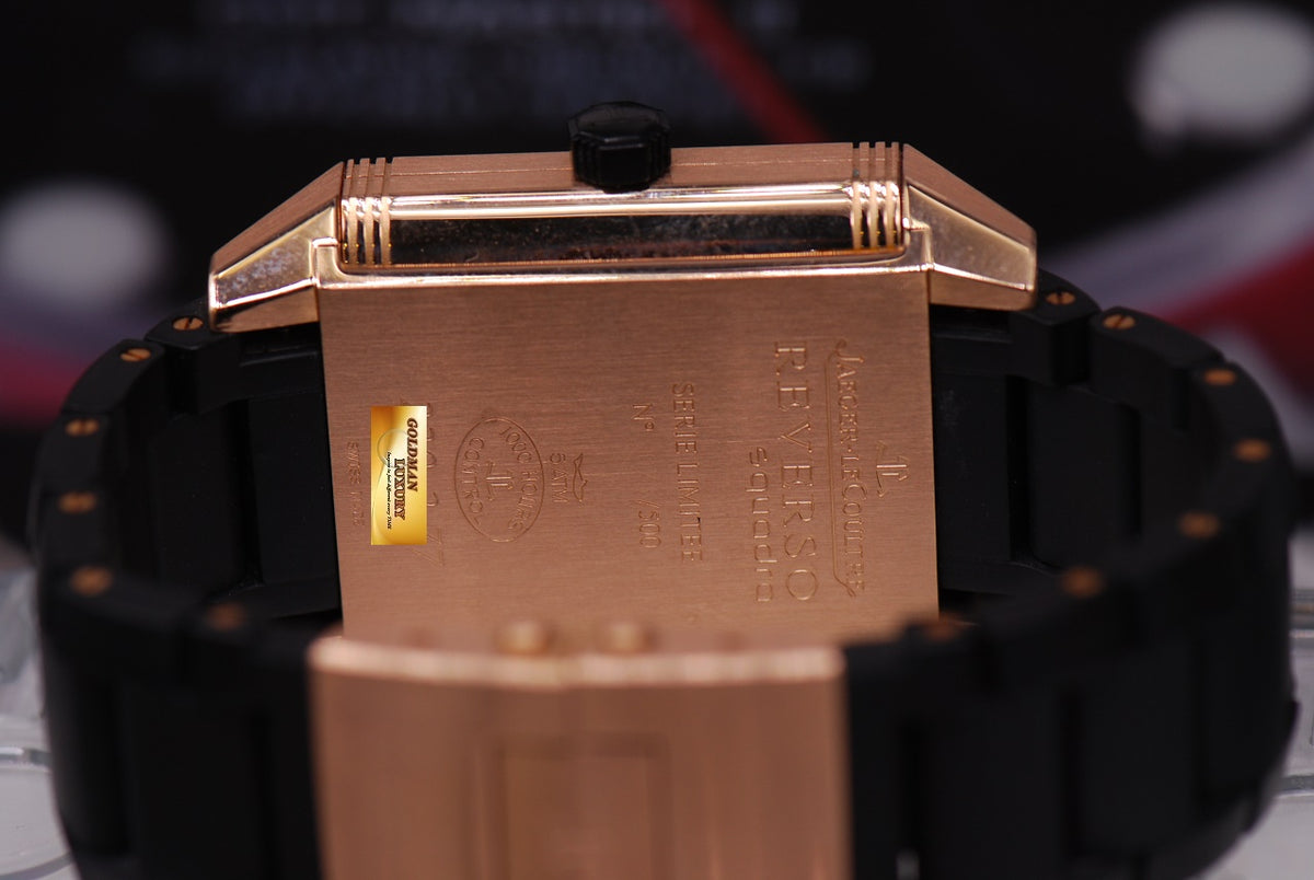 [SOLD] JLC REVERSO SQUADRA HOMETIME 18K ROSE GOLD AUTOMATIC Q7002671 (LNIB)