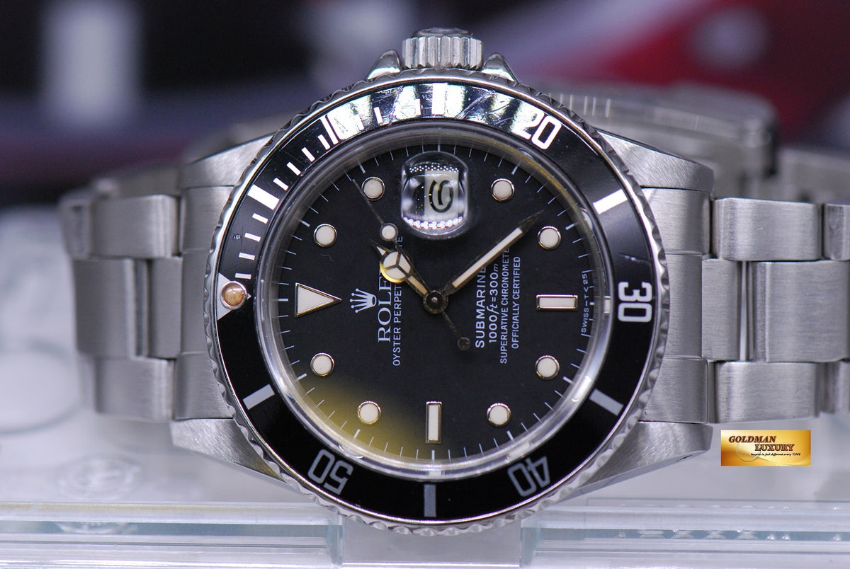 [SOLD] ROLEX OYSTER PERPETUAL SUBMARINER TRANSITIONAL MODEL Ref : 16800 (NEAR MINT)