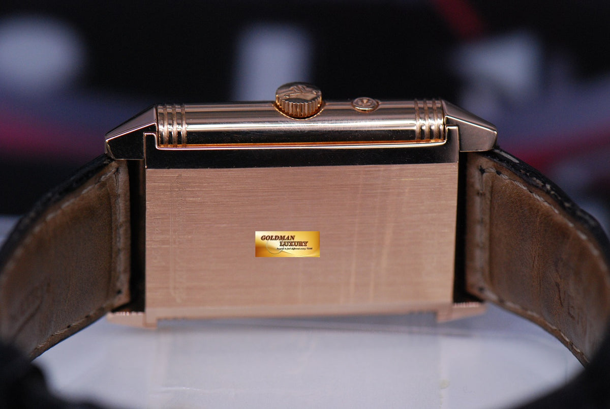 [SOLD] JLC REVERSO 18K ROSE GOLD DUOFACE GMT MANUAL 270.2.54 (MINT)
