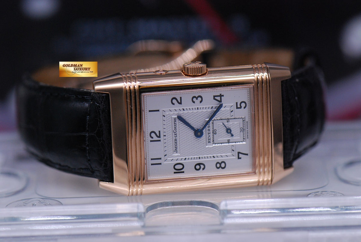 [SOLD] JLC REVERSO 18K ROSE GOLD DUOFACE GMT MANUAL 270.2.54 (MINT)