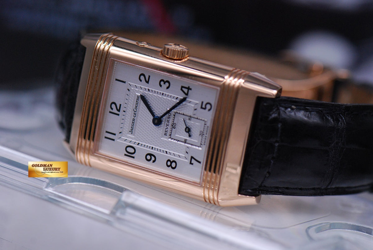 [SOLD] JLC REVERSO 18K ROSE GOLD DUOFACE GMT MANUAL 270.2.54 (MINT)