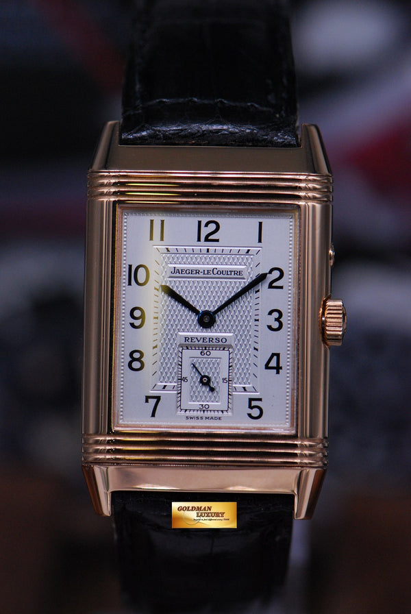 [SOLD] JLC REVERSO 18K ROSE GOLD DUOFACE GMT MANUAL 270.2.54 (MINT)