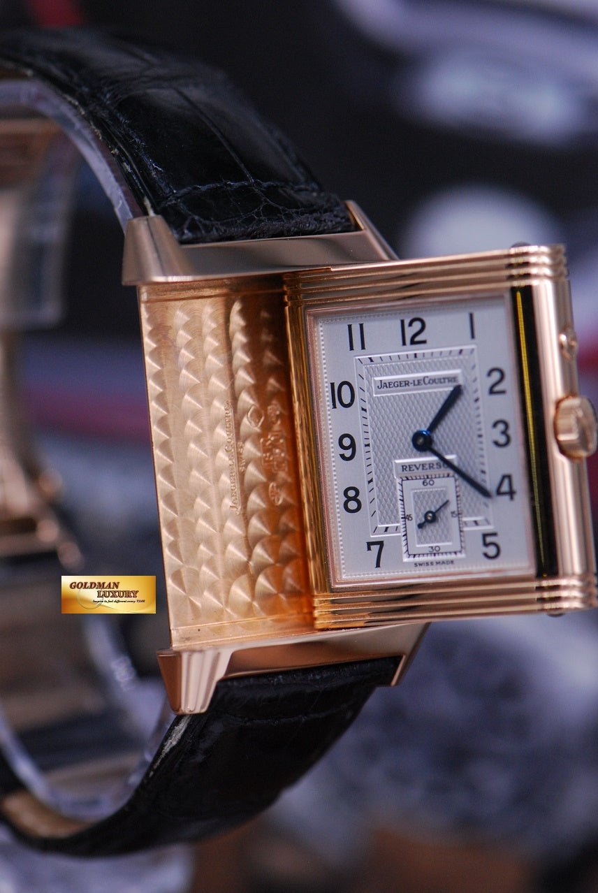 [SOLD] JLC REVERSO 18K ROSE GOLD DUOFACE GMT MANUAL 270.2.54 (MINT)