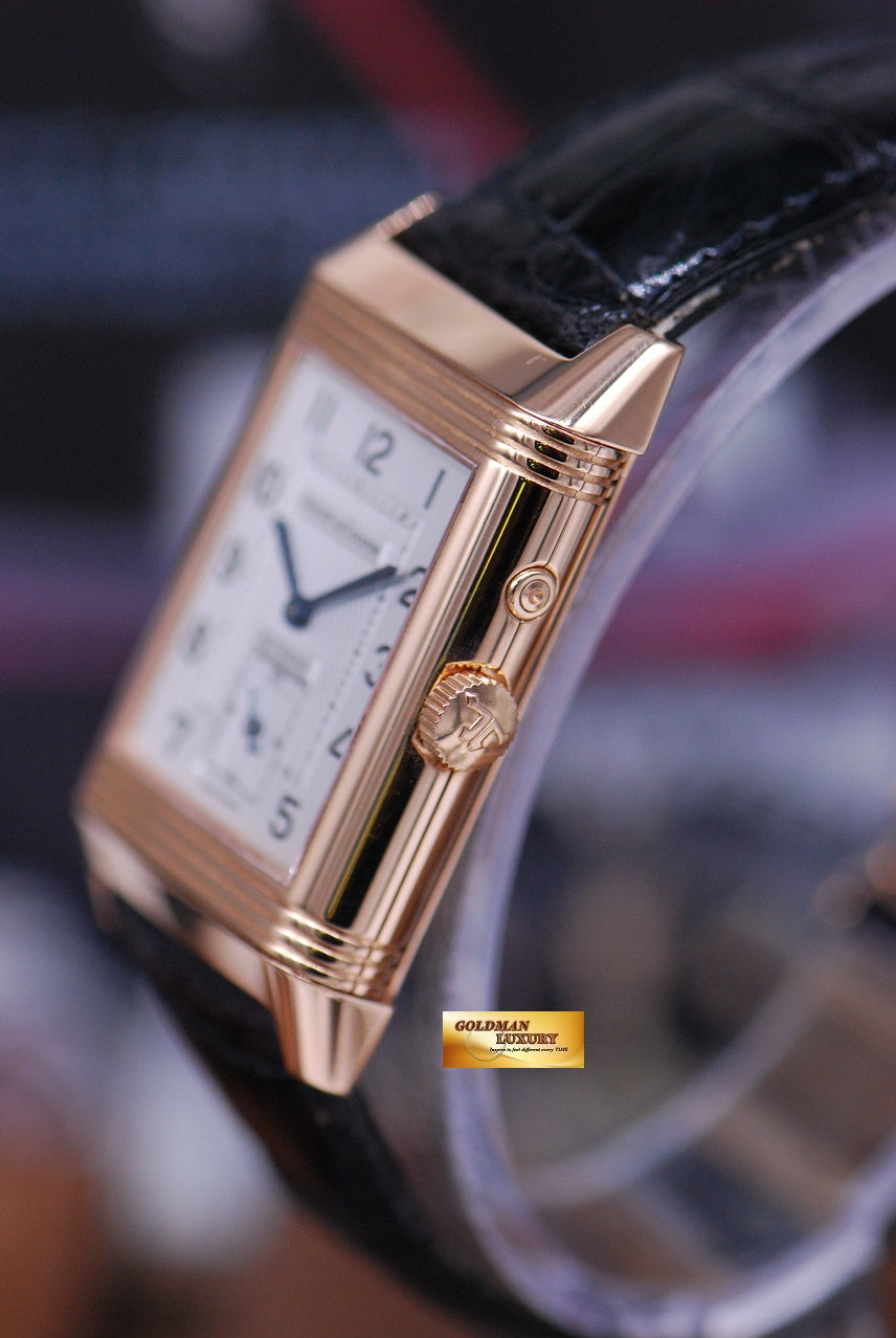 [SOLD] JLC REVERSO 18K ROSE GOLD DUOFACE GMT MANUAL 270.2.54 (MINT)