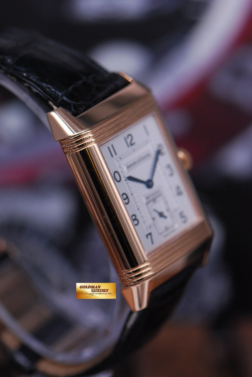 [SOLD] JLC REVERSO 18K ROSE GOLD DUOFACE GMT MANUAL 270.2.54 (MINT)