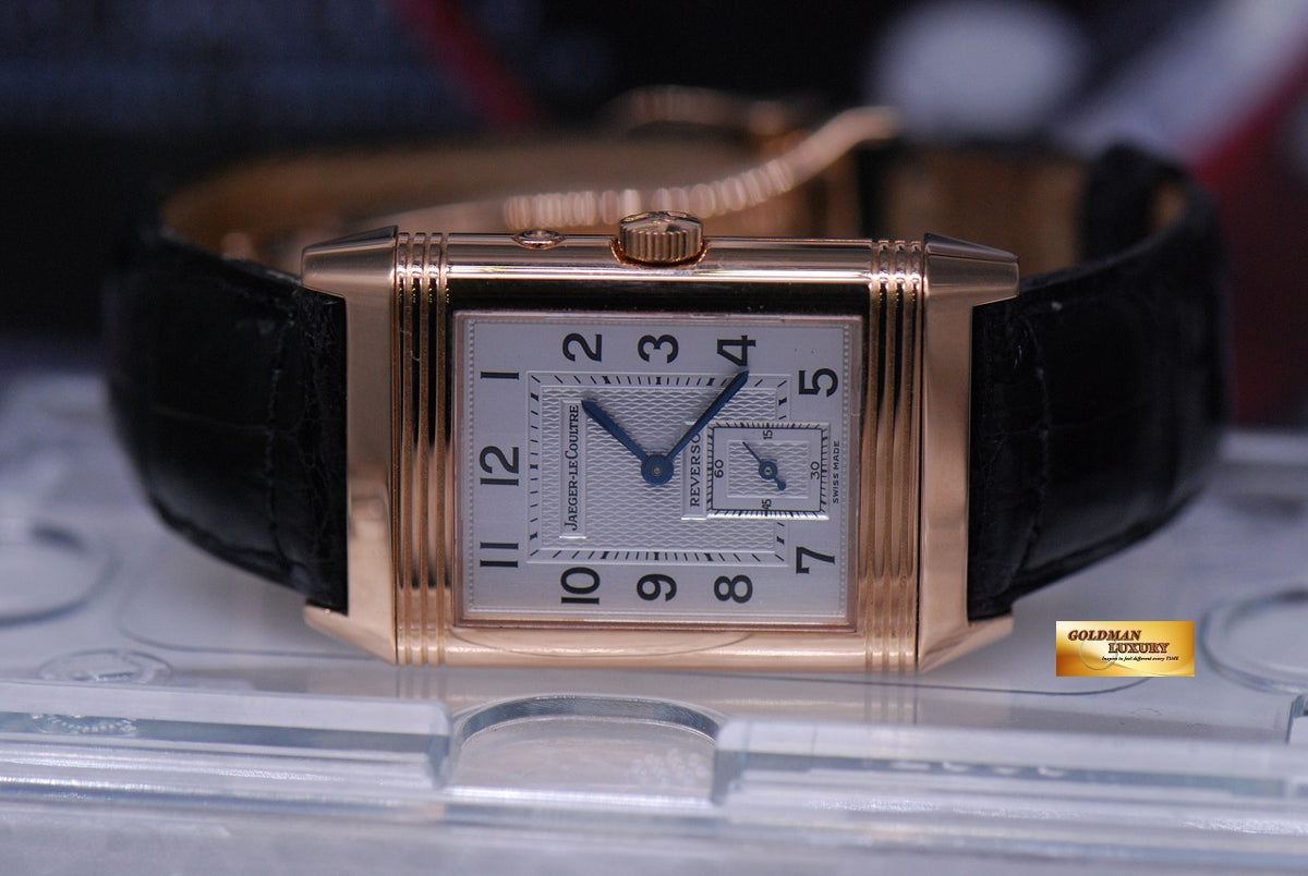 [SOLD] JLC REVERSO 18K ROSE GOLD DUOFACE GMT MANUAL 270.2.54 (MINT)