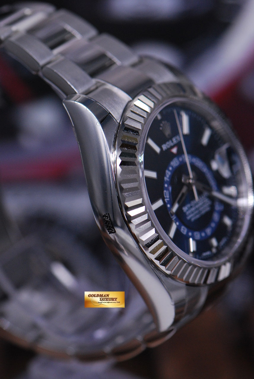 [SOLD] ROLEX OYSTER PERPETUAL SKY-DWELLER ANNUAL CALENDAR SS BLUE Ref : 326934 (NEW-UNWORN)