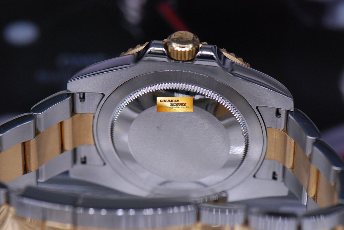 [SOLD] ROLEX OYSTER PERPETUAL GMT-MASTER II HALF-GOLD CERAMIC BEZEL Ref 116713LN (MINT)