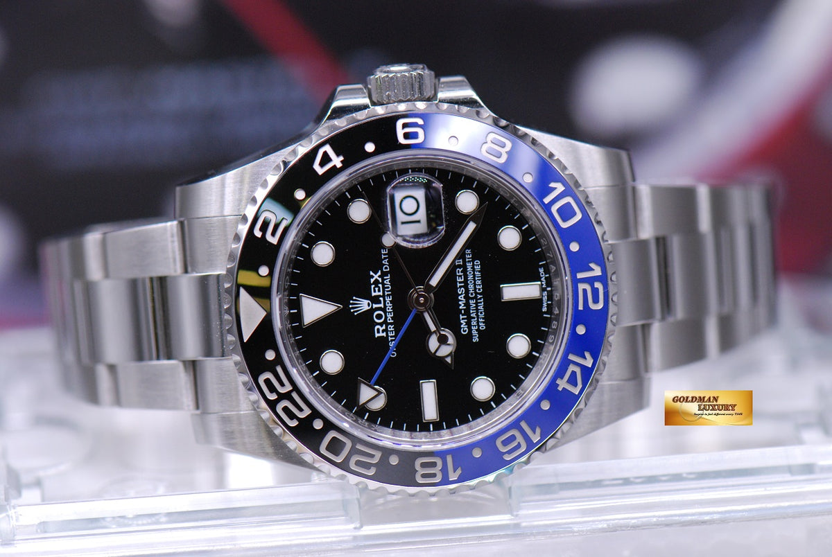 [SOLD] ROLEX OYSTER PERPETUAL GMT-MASTER II "BATMAN" CERAMIC (LOOK NEW IN BOX)