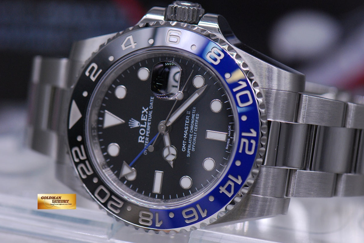 [SOLD] ROLEX OYSTER PERPETUAL GMT-MASTER II "BATMAN" CERAMIC (LOOK NEW IN BOX)