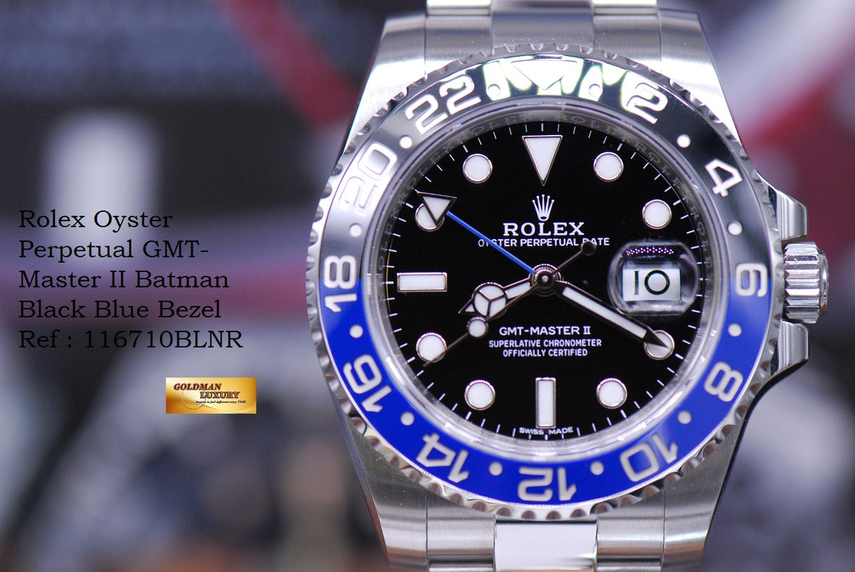 [SOLD] ROLEX OYSTER PERPETUAL GMT-MASTER II "BATMAN" CERAMIC (LOOK NEW IN BOX)