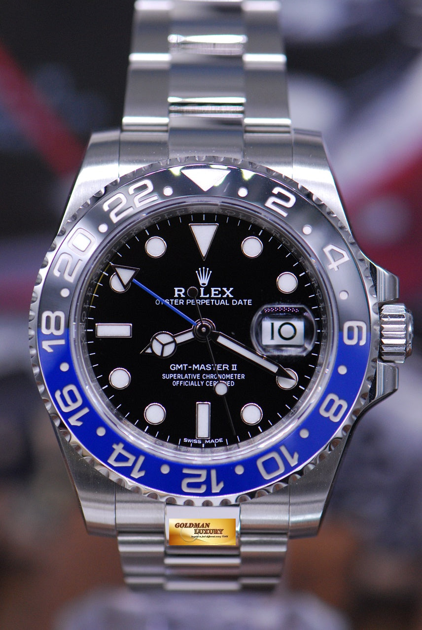 [SOLD] ROLEX OYSTER PERPETUAL GMT-MASTER II "BATMAN" CERAMIC (LOOK NEW IN BOX)