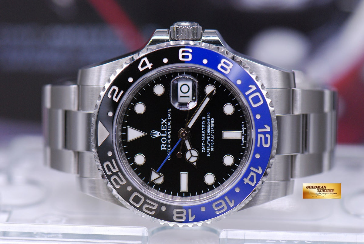 [SOLD] ROLEX OYSTER PERPETUAL GMT-MASTER II "BATMAN" CERAMIC (LOOK NEW IN BOX)