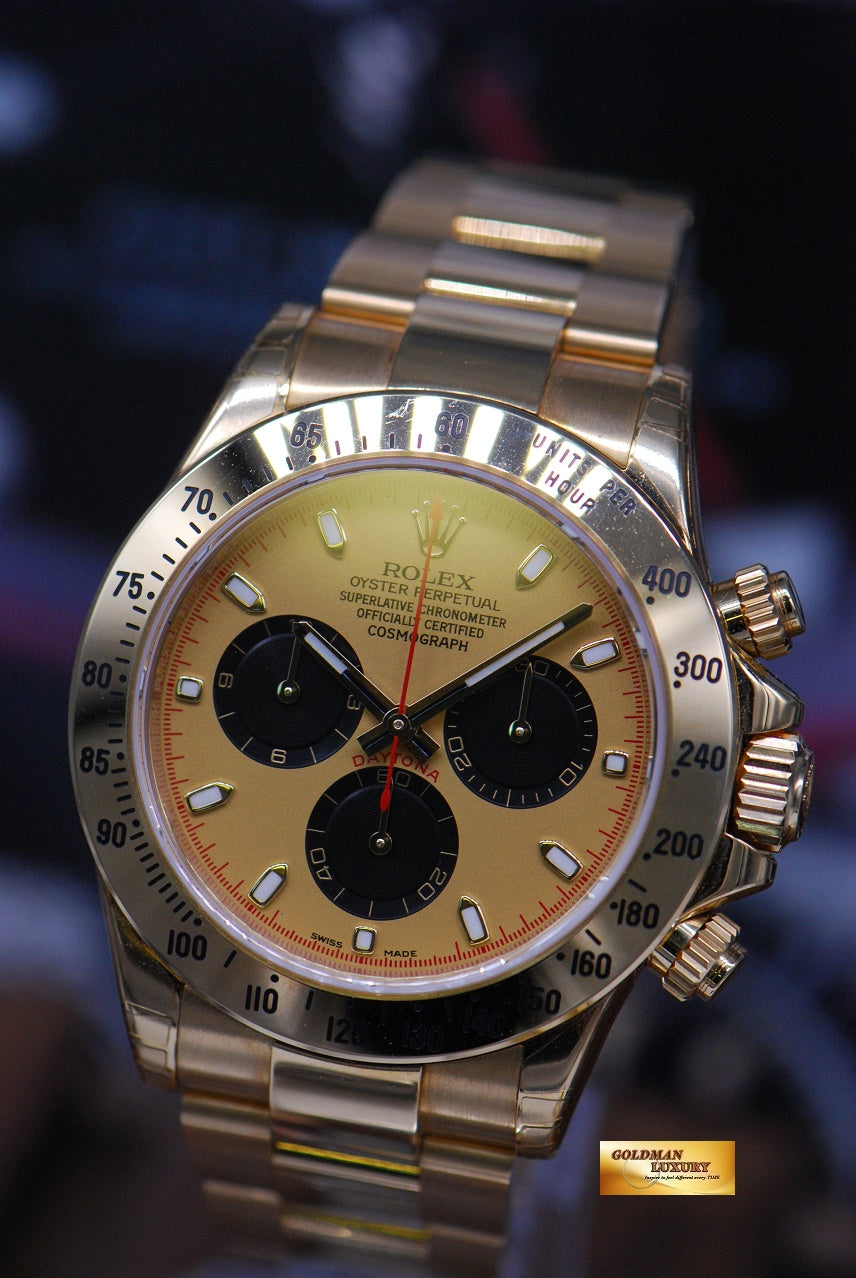 [SOLD] ROLEX OYSTER PERPETUAL DAYTONA 18K YELLOW GOLD Ref : 116528 (MINT) (UNDER 5 YEARS WARRANTY)