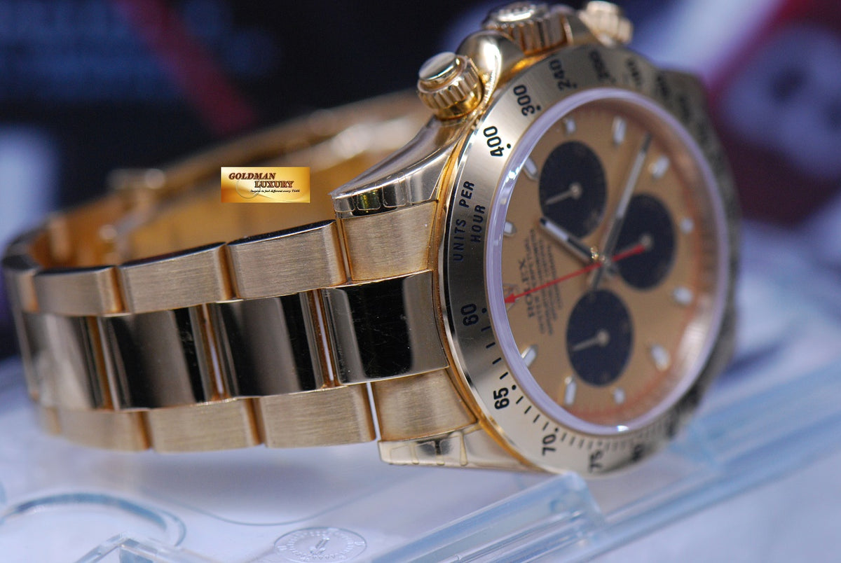 [SOLD] ROLEX OYSTER PERPETUAL DAYTONA 18K YELLOW GOLD Ref : 116528 (MINT) (UNDER 5 YEARS WARRANTY)