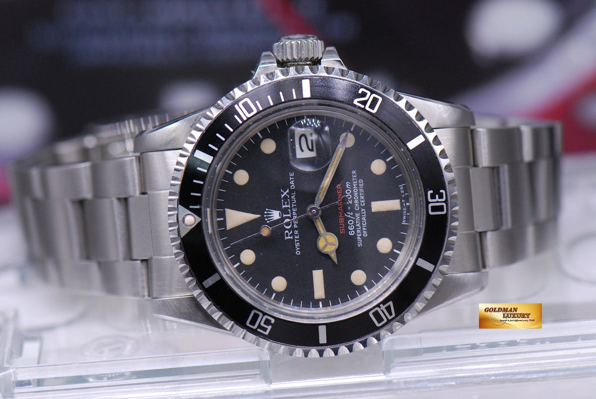 [SOLD] ROLEX OYSTER PERPETUAL RED SUBMARINER Ref 1680 (VINTAGE)