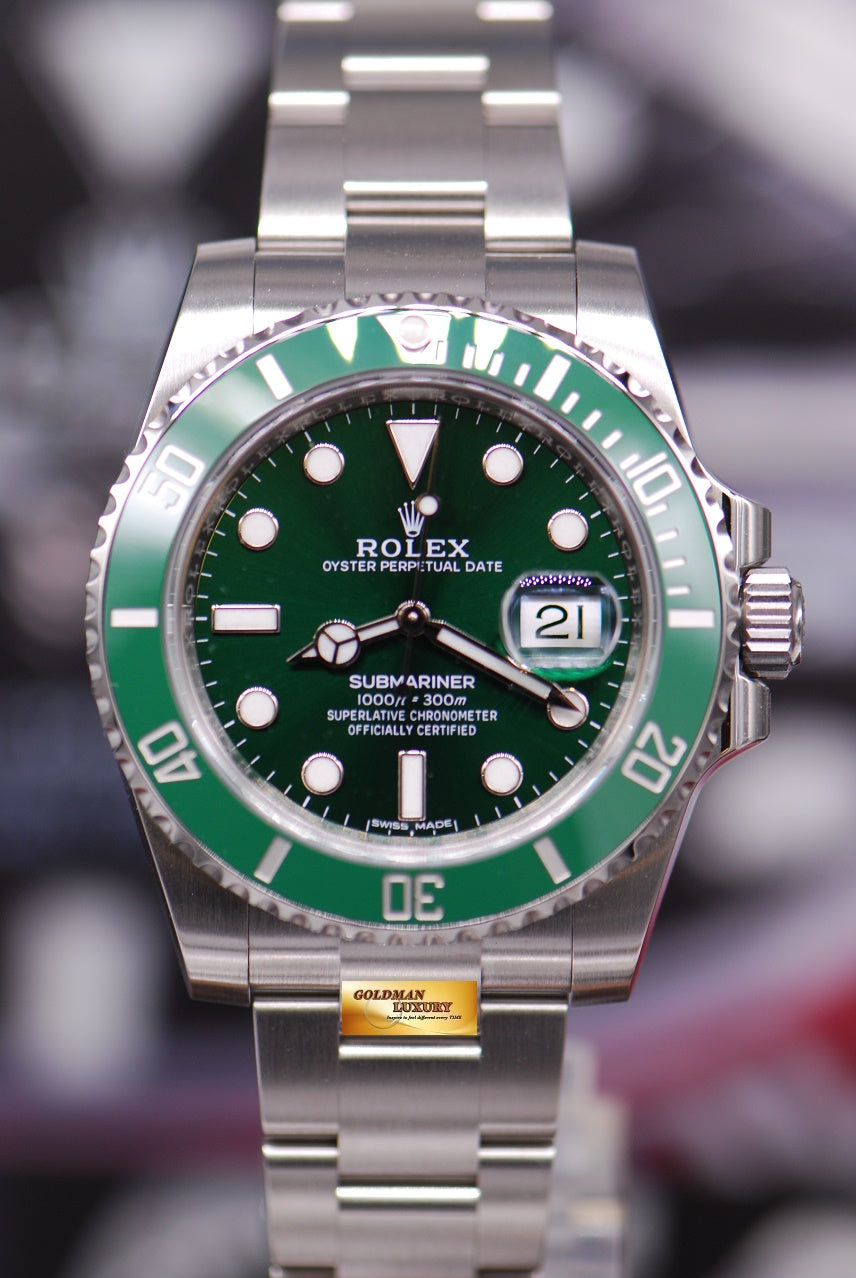 [SOLD] ROLEX OYSTER SUBMARINER “GREEN HULK” 116610LV (NEW-UNWORN)