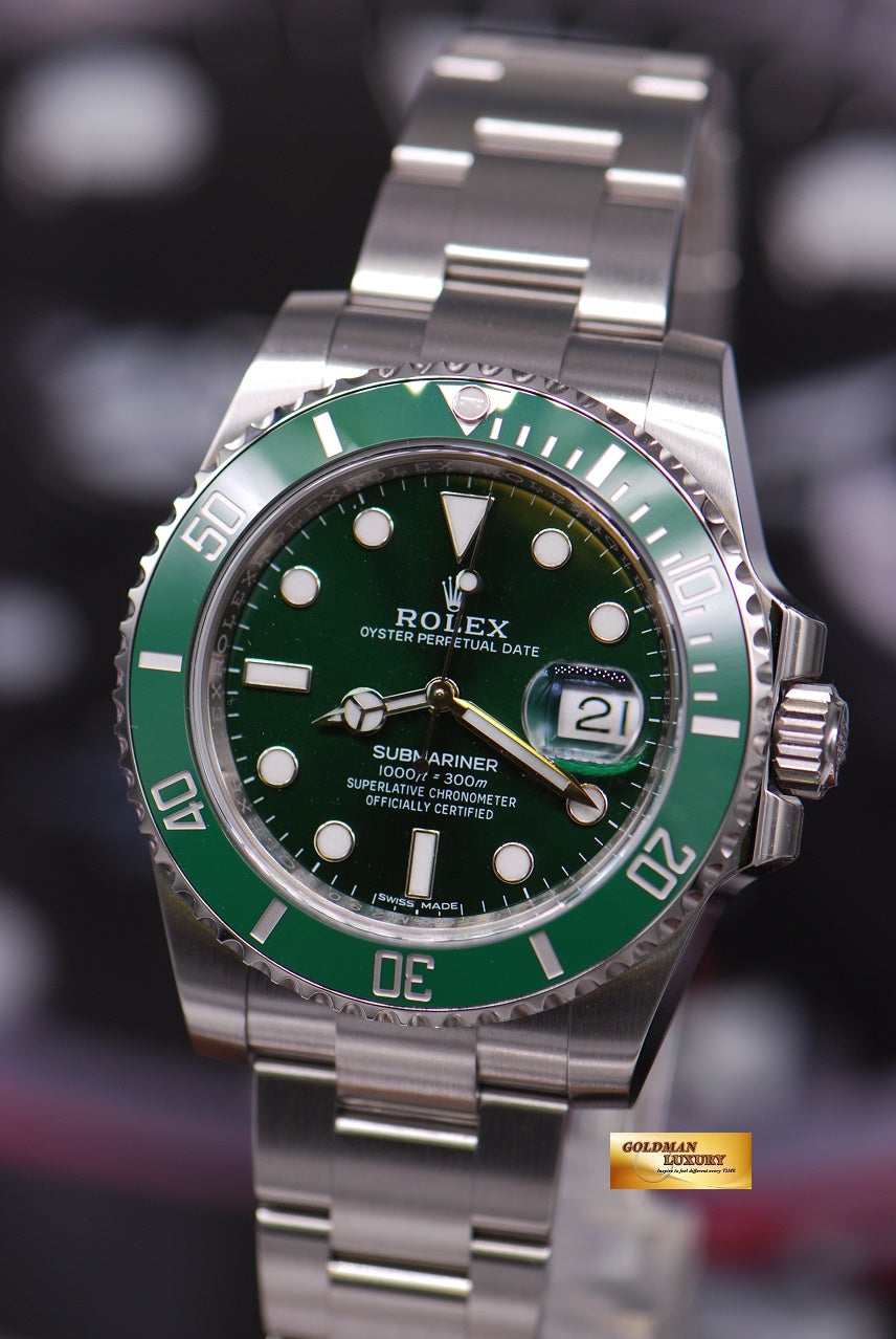 [SOLD] ROLEX OYSTER SUBMARINER “GREEN HULK” 116610LV (NEW-UNWORN)
