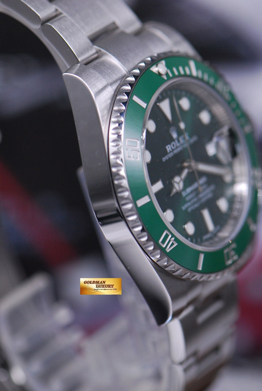 [SOLD] ROLEX OYSTER SUBMARINER “GREEN HULK” 116610LV (NEW-UNWORN)