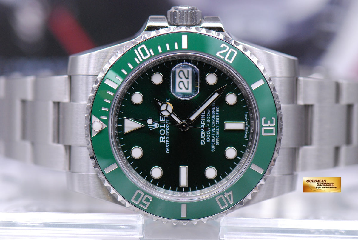 [SOLD] ROLEX OYSTER SUBMARINER “GREEN HULK” 116610LV (NEW-UNWORN)