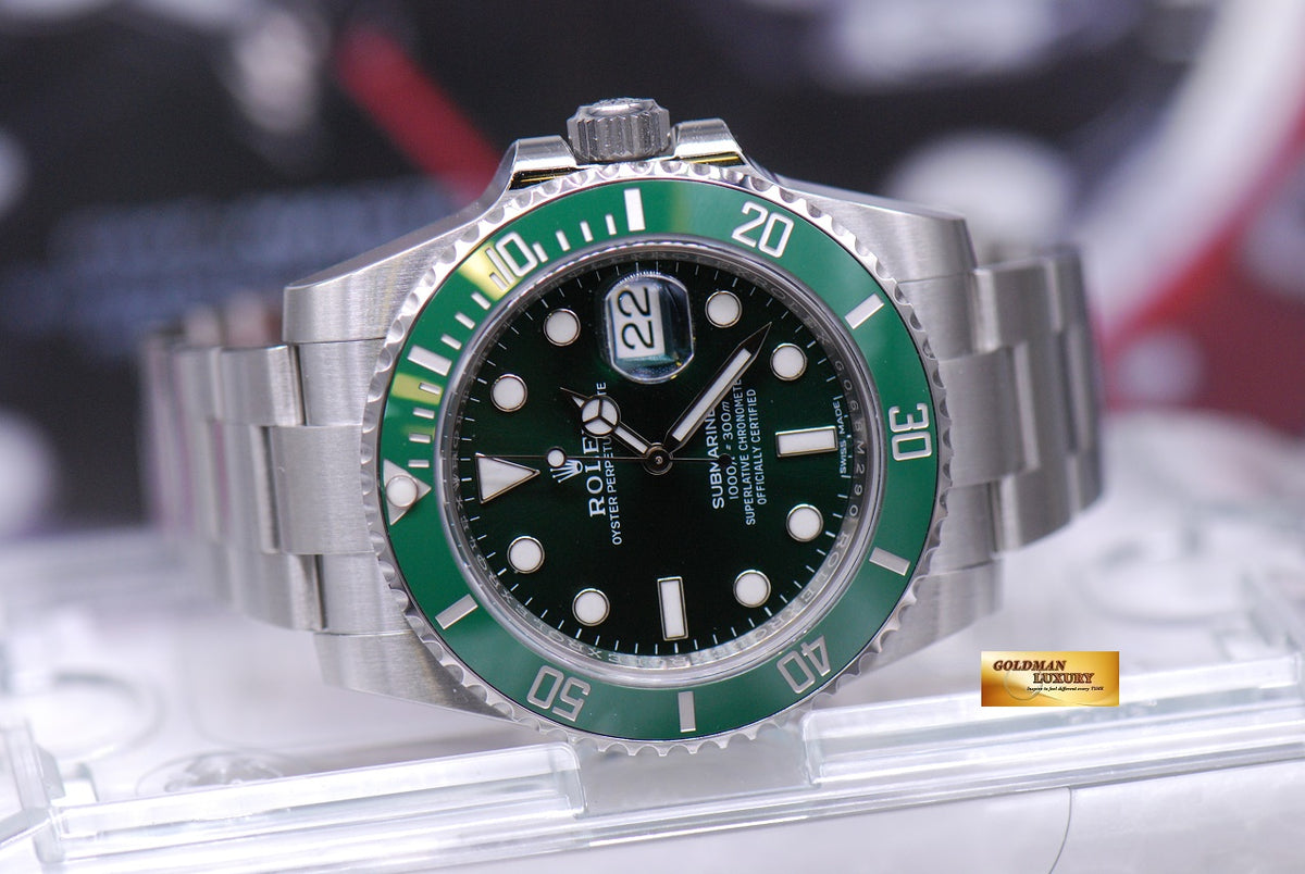 [SOLD] ROLEX OYSTER SUBMARINER “GREEN HULK” 116610LV (NEW-UNWORN)