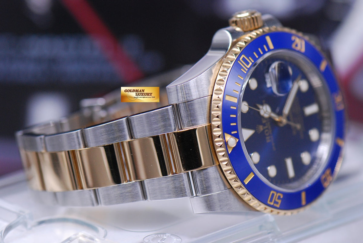 [SOLD] ROLEX OYSTER PERPETUAL SUBMARINER BLUE HALF-GOLD CERAMIC Ref 116613LB (MINT)