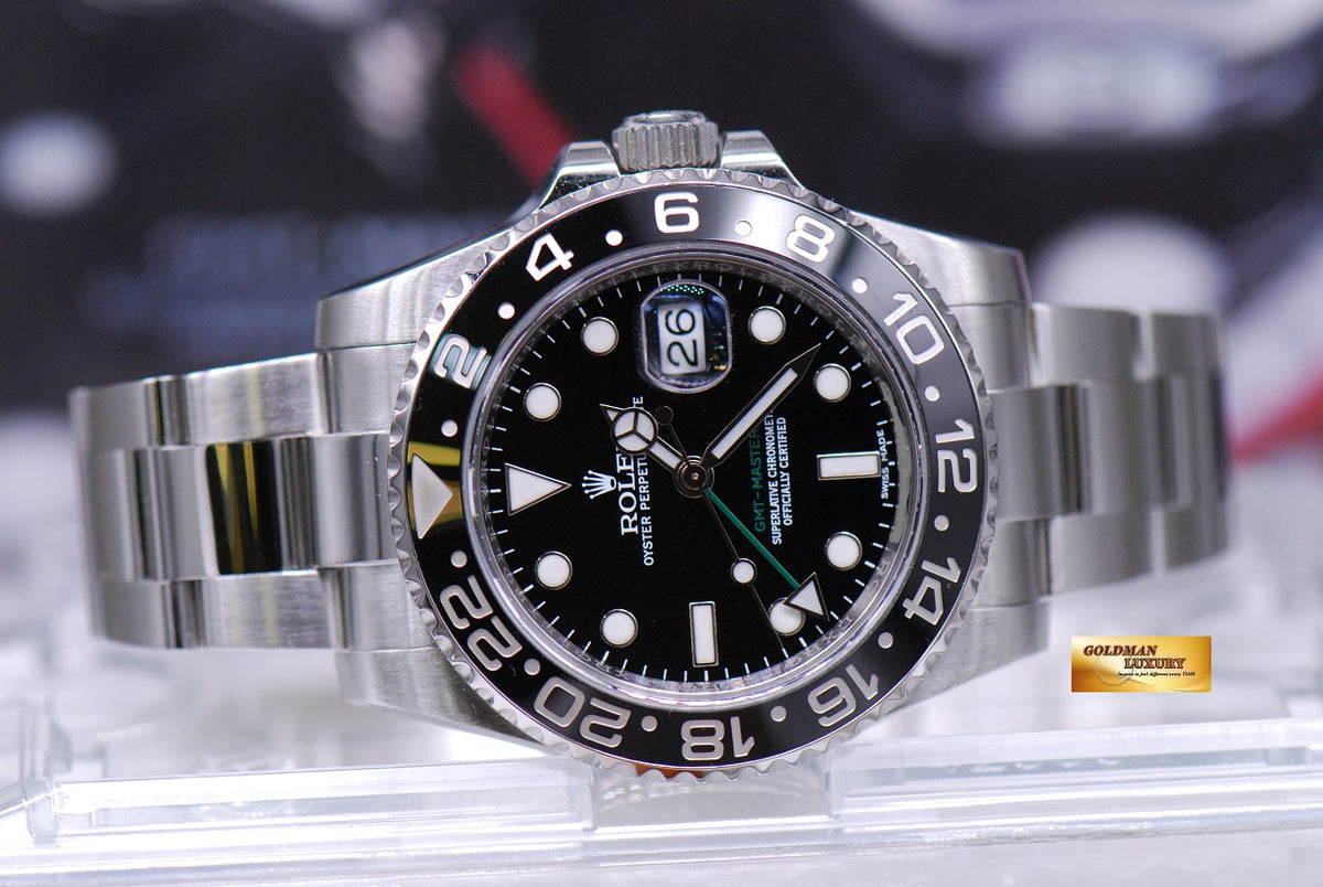 [SOLD] ROLEX OYSTER PERPETUAL GMT-MASTER II CERAMIC BEZEL 116710LN (MINT)