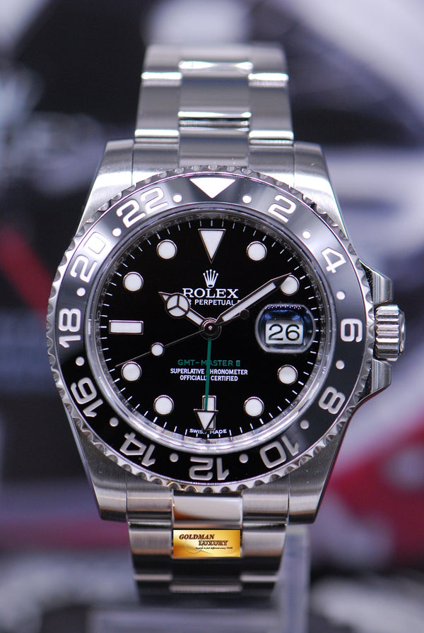 [SOLD] ROLEX OYSTER PERPETUAL GMT-MASTER II CERAMIC BEZEL 116710LN (MINT)