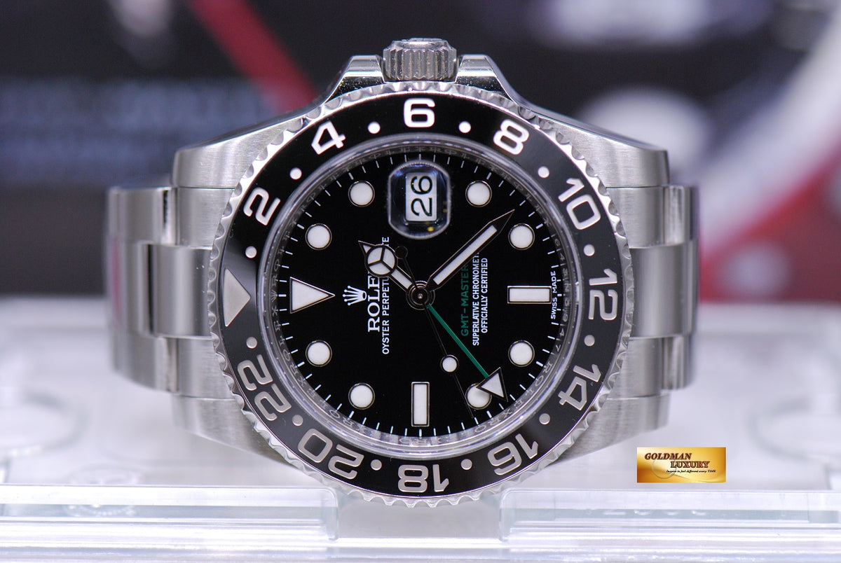 [SOLD] ROLEX OYSTER PERPETUAL GMT-MASTER II CERAMIC BEZEL 116710LN (MINT)