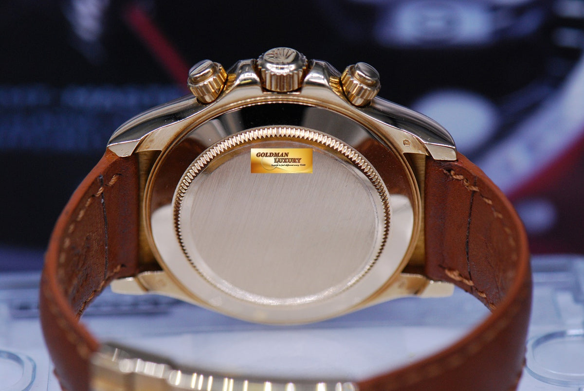 [SOLD] ROLEX OYSTER COSMOGRAPH DAYTONA 18K YELLOW GOLD WHITE Ref : 116518 (MINT)