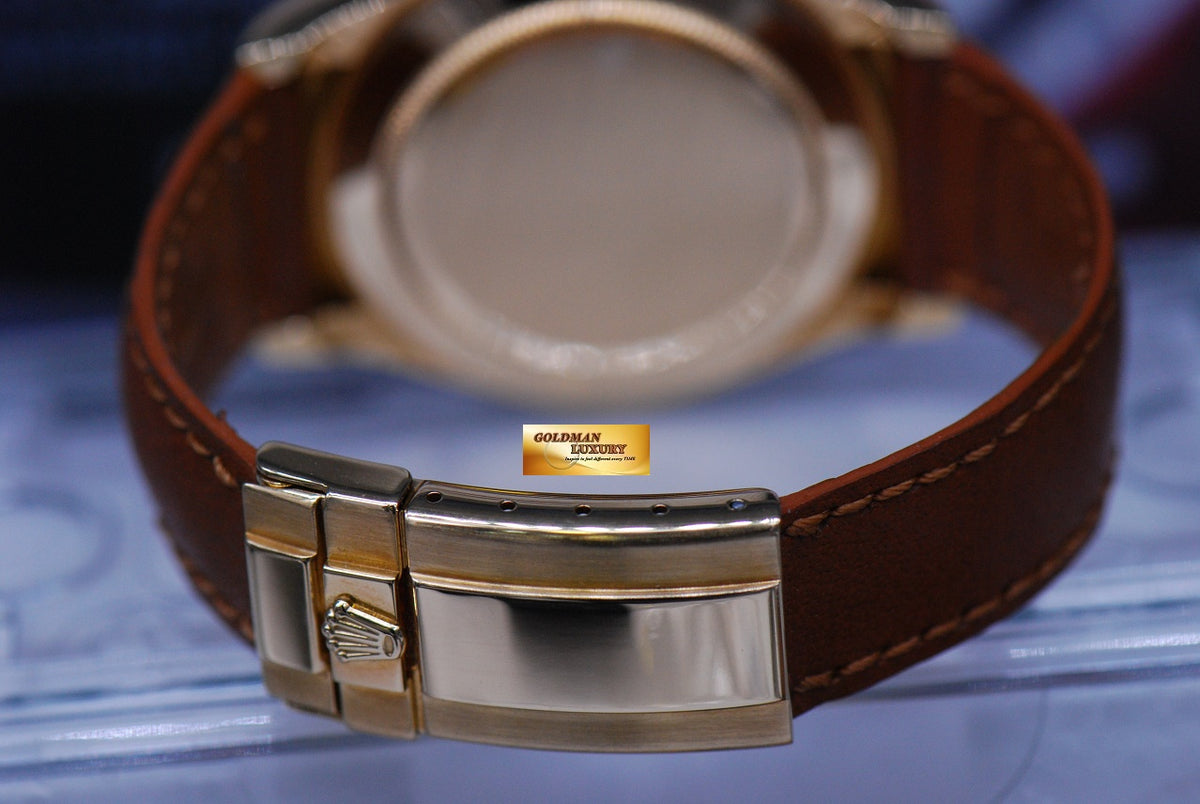 [SOLD] ROLEX OYSTER COSMOGRAPH DAYTONA 18K YELLOW GOLD WHITE Ref : 116518 (MINT)