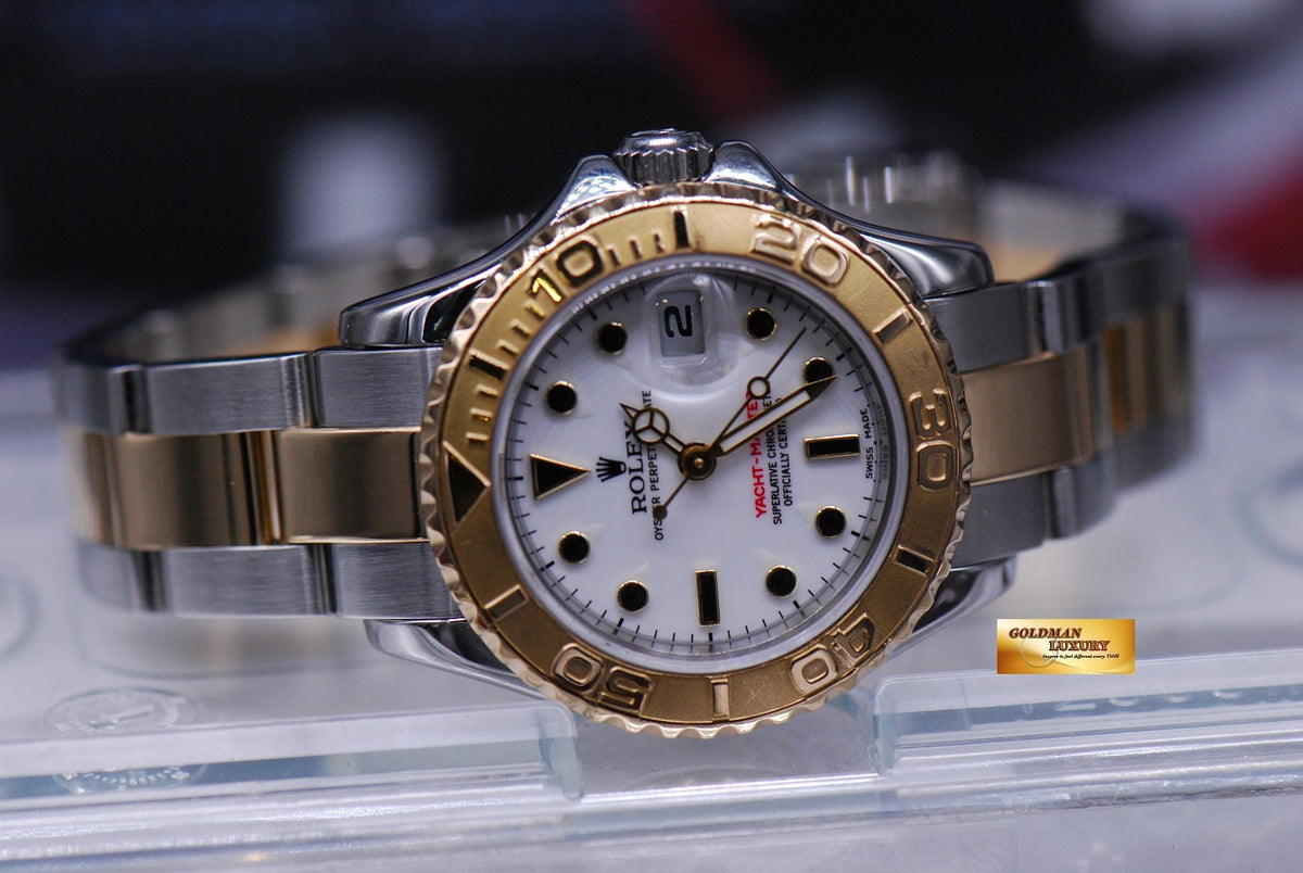 [SOLD] ROLEX OYSTER PREPETUAL YACHT-MASTER LADIES 29mm HALF-GOLD 169623 (MINT)