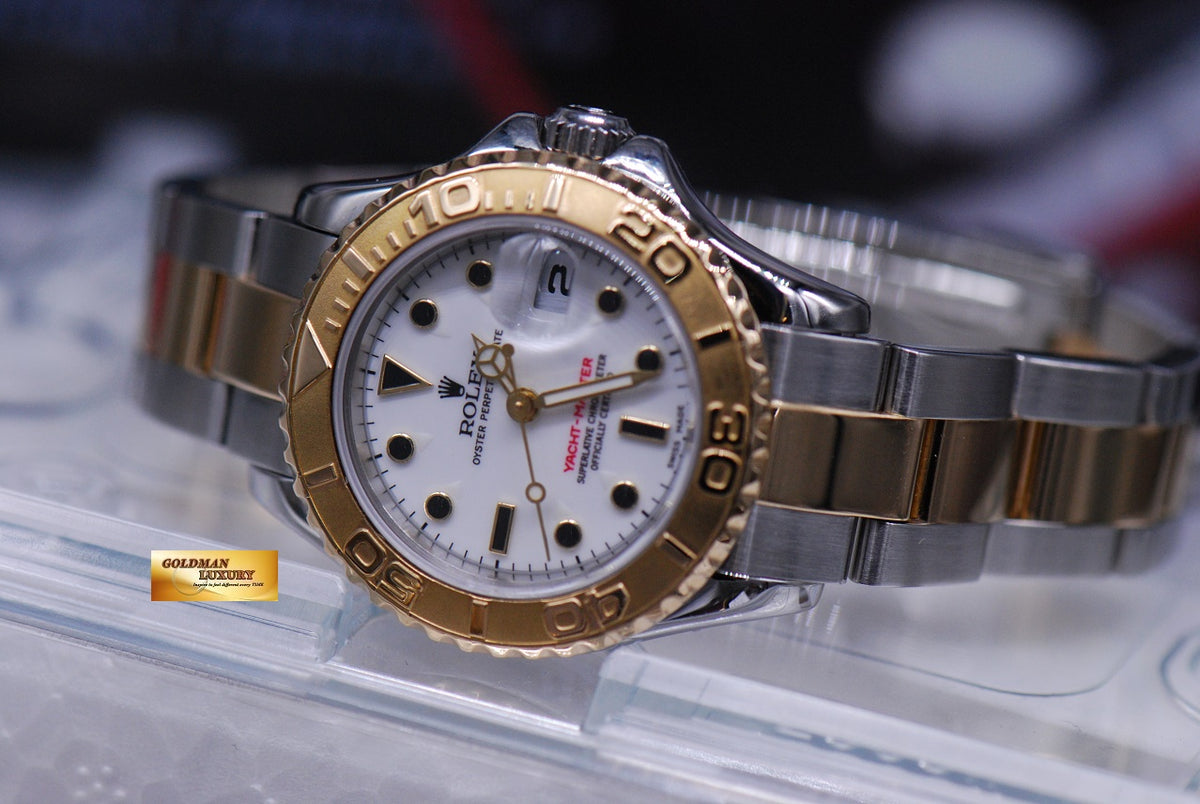 [SOLD] ROLEX OYSTER PREPETUAL YACHT-MASTER LADIES 29mm HALF-GOLD 169623 (MINT)