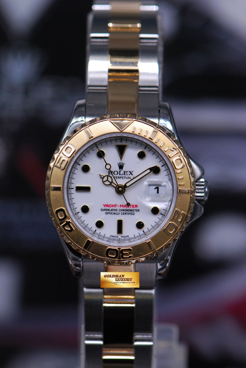 [SOLD] ROLEX OYSTER PREPETUAL YACHT-MASTER LADIES 29mm HALF-GOLD 169623 (MINT)
