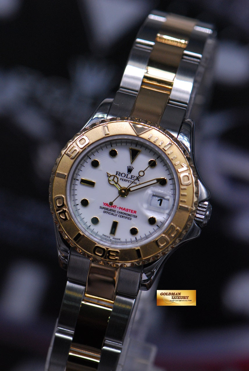 [SOLD] ROLEX OYSTER PREPETUAL YACHT-MASTER LADIES 29mm HALF-GOLD 169623 (MINT)