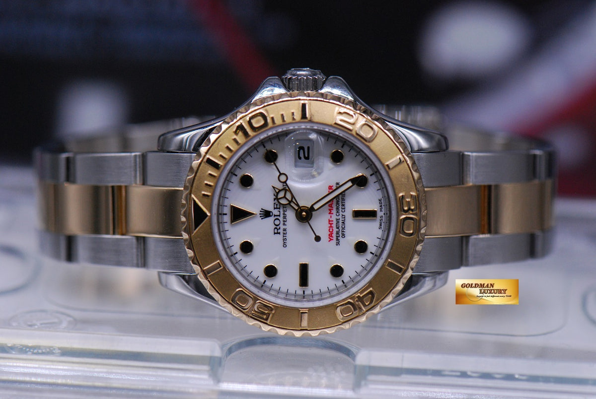 [SOLD] ROLEX OYSTER PREPETUAL YACHT-MASTER LADIES 29mm HALF-GOLD 169623 (MINT)