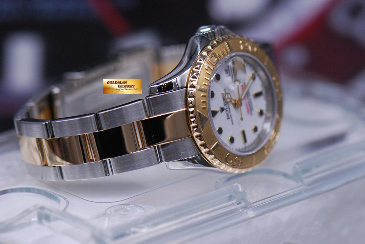 [SOLD] ROLEX OYSTER PREPETUAL YACHT-MASTER LADIES 29mm HALF-GOLD 169623 (MINT)