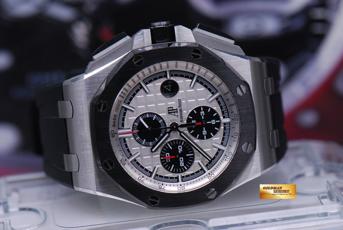 [SOLD] AUDEMARS PIGUET ROYAL OAK OFFSHORE NOVELTY STAINLESS STEEL CERAMIC BEZEL 26400SO (MINT)