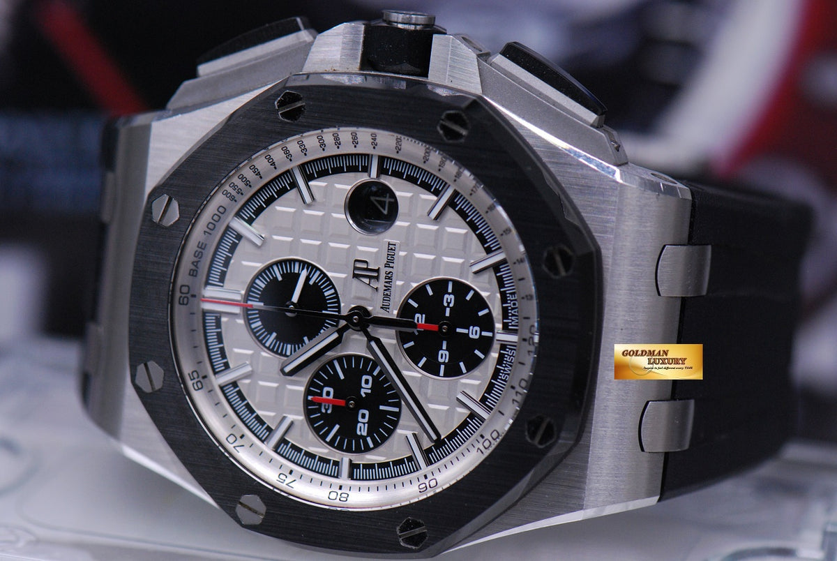 [SOLD] AUDEMARS PIGUET ROYAL OAK OFFSHORE NOVELTY STAINLESS STEEL CERAMIC BEZEL 26400SO (MINT)