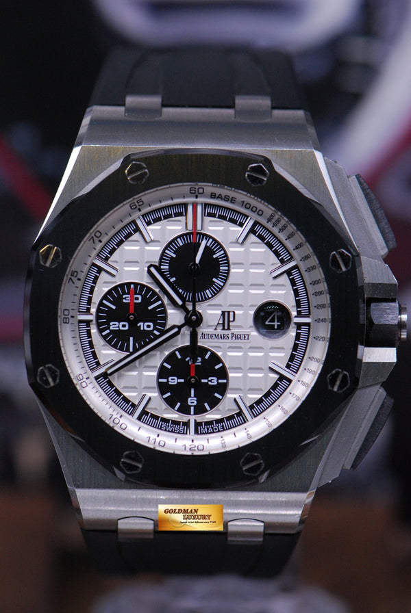 [SOLD] AUDEMARS PIGUET ROYAL OAK OFFSHORE NOVELTY STAINLESS STEEL CERAMIC BEZEL 26400SO (MINT)