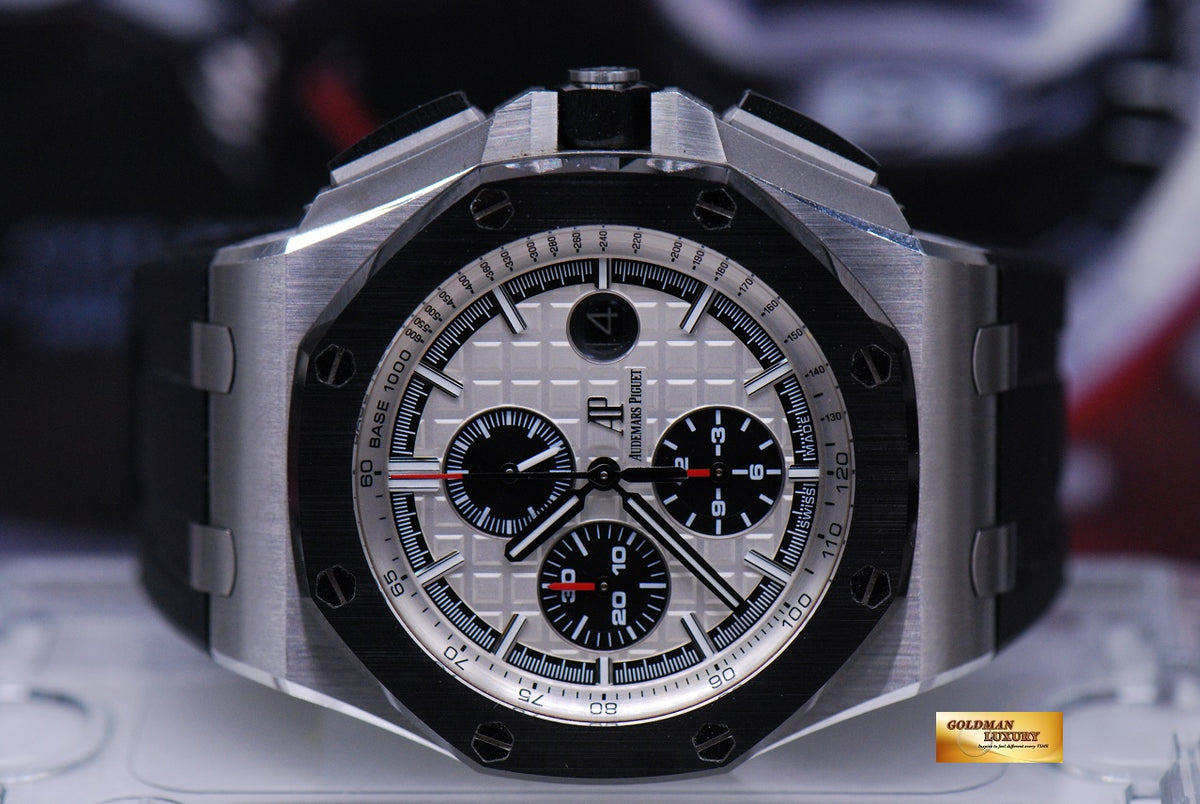 [SOLD] AUDEMARS PIGUET ROYAL OAK OFFSHORE NOVELTY STAINLESS STEEL CERAMIC BEZEL 26400SO (MINT)