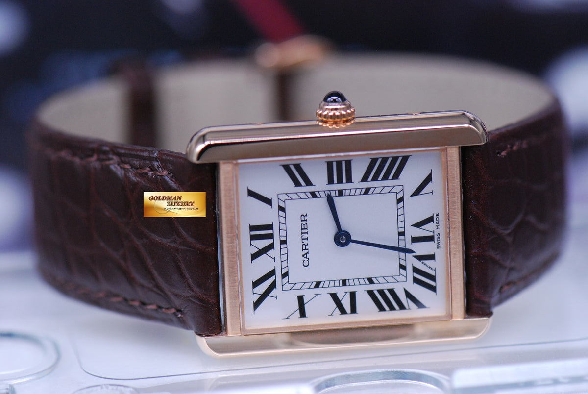 [SOLD] CARTIER TANK SOLO 18K ROSE GOLD / STEEL QUARTZ W5200025 (LNIB)