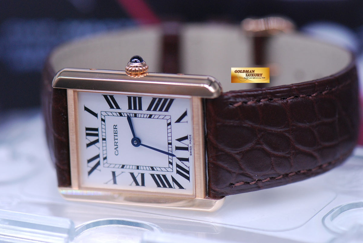 [SOLD] CARTIER TANK SOLO 18K ROSE GOLD / STEEL QUARTZ W5200025 (LNIB)