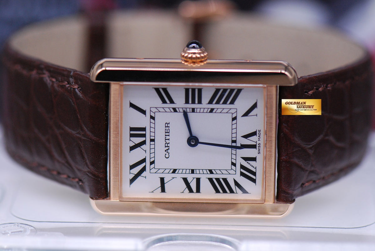 [SOLD] CARTIER TANK SOLO 18K ROSE GOLD / STEEL QUARTZ W5200025 (LNIB)